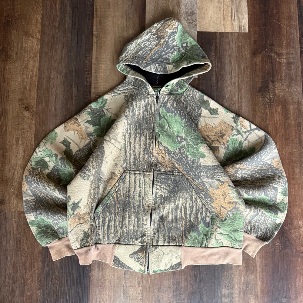 Vintage Realtree Camo Hooded Zip Up Men’s XL Skate Hip Hop